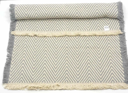 Herringbone Badematte 100% Baumwolle 60x130cm