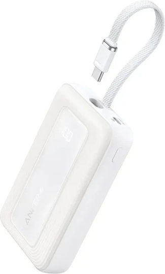 Anker Zolo Power Bank 20000mAh 30W mit USB-A Anschluss und USB-C Anschluss Weiß