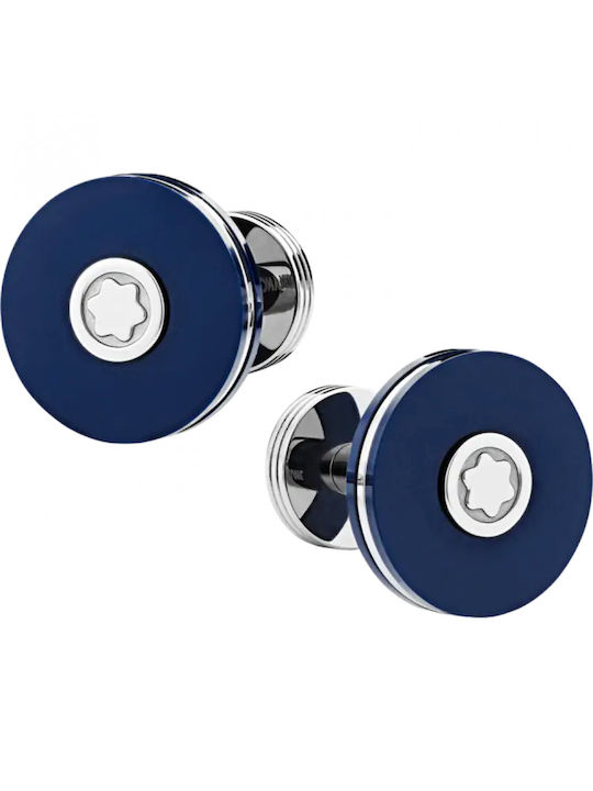 MontBlanc Pix Маншетници от Inox в Син Цвят