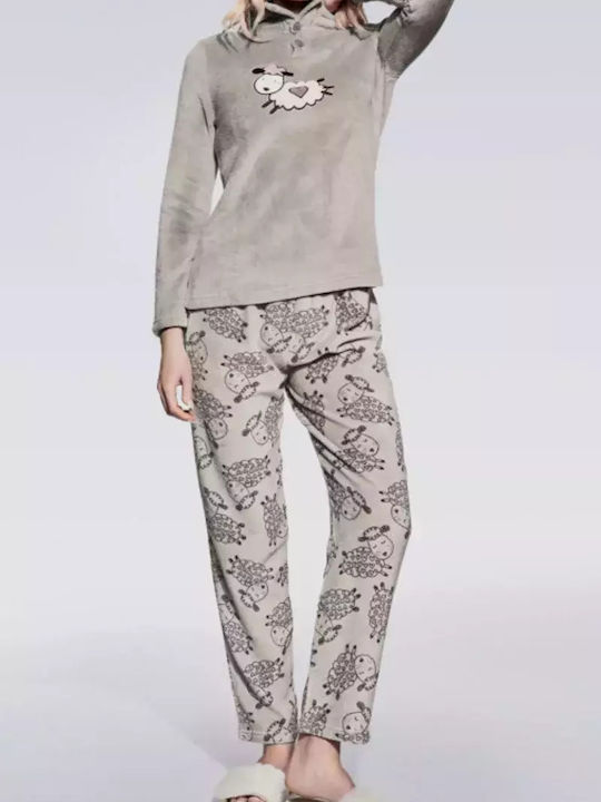 Infiore Winter Women's Pyjama Set GRAY