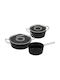 Fissler Adamant Σετ Κατσαρόλες από Αλουμίνιο Black 3τμχ