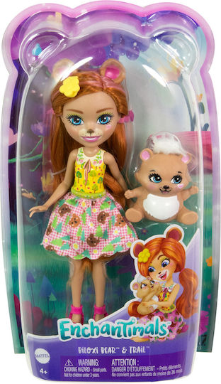 Mattel Кукла & Животинче Приятелче Кукла Пътека на мечката Билокси за 4+ години+ години 10см.