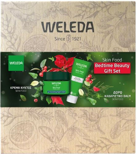 Weleda Skin Food Bedtime Beauty Σετ Περιποίησης για Ενυδάτωση & Λάμψη 2τμχ