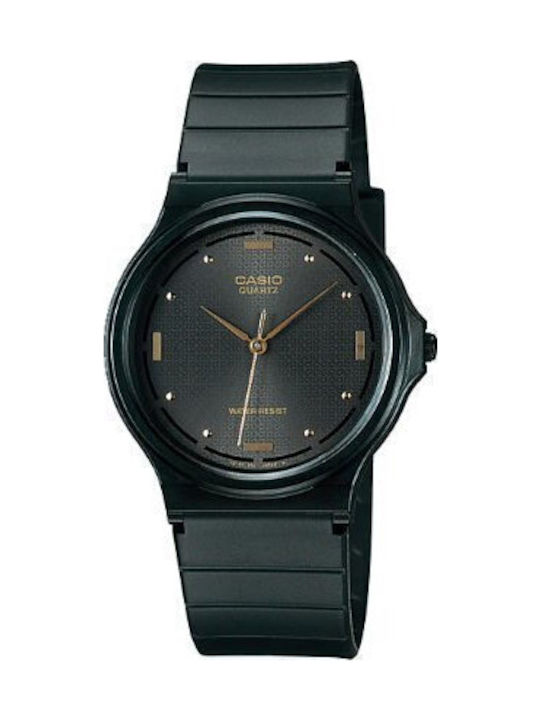 Casio Мъжки Часовник На Батерия С Черна Каучуко...