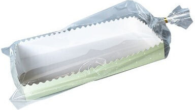 Tray Plastic Christmas Bag for Gift Green 30x30x15cm.
