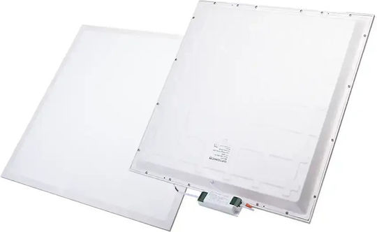 Metanor Pătrat Panou LED Putere 36W cu Alb Cald Lumini 59.5x59.5cm.