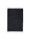 Sidirela Rug Fireplace Rectangular Leather Black