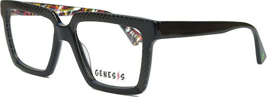 Genesis Weiblich Kunststoff Brillenrahmen Schwarz GV231584C2