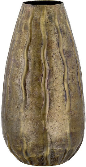 Capolavoro Διακοσμητικό Βάζο Metallisch Gold 17x17x30cm 1Stück