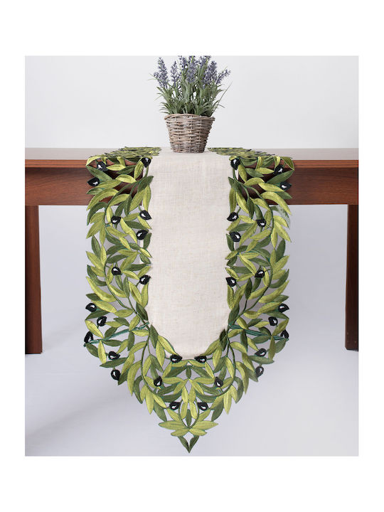 Silk Fashion Läufer Geschnitten 2353 Black Olive Tree 45x170cm