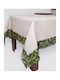 Silk Fashion Tischtuch Geschnitten 2353 Black Olive Tree 160x210cm