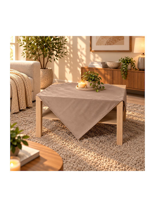 Cotone Kariert Fleckabweisend Leo Beige 90x90cm