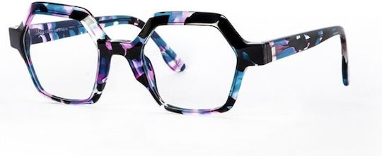 Les Pieces Uniques Frida Plastic Eyeglass Frame Brown Tortoise Lpu-frida-82