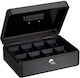 Basi Cash Box with Lock Black 6342