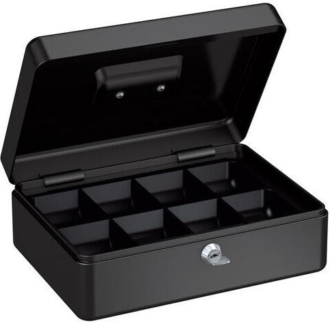 Basi Cash Box with Lock Black 6342
