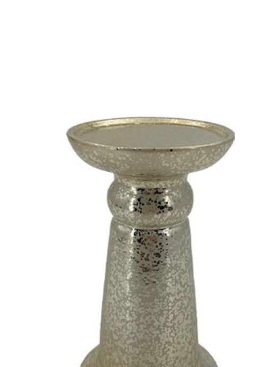 Marhome Candle Holder Ceramic in Gold Color 11x11x20cm 1pcs