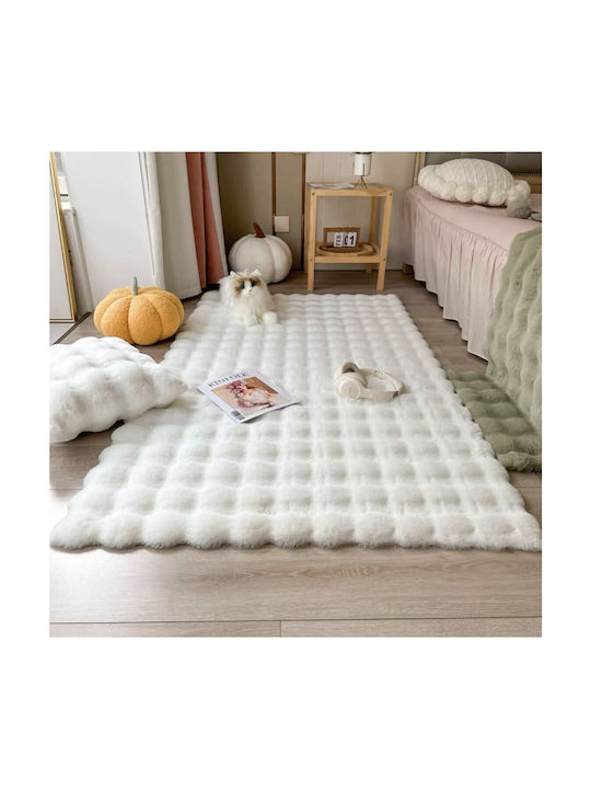 To megalo pazari Modern Bedroom Rugs Set White TMP-3652 3pcs