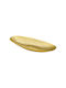 Capolavoro Dekorative Platte Metallisch Gold 1Stück 41.5x14.5x5cm