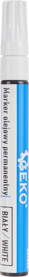 Geko Permanent Marker White