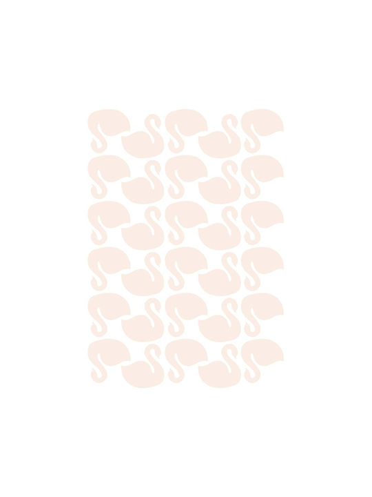 Αυτοκόλλητα Τοίχου Κύκνοι Powder Pink Lilipinso