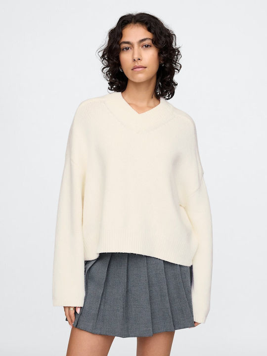 GAP Women's Long Sleeve Sweater Cotton with V N...