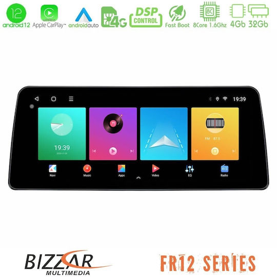 Bizzar Sistem Audio Auto pentru Ford Curier 2015-2023 (Bluetooth/USB/WiFi/GPS/Apple-Carplay/Android-Auto) cu Ecran Tactil 12.3"