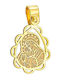 Dio Jewellery Lab Pendant Kids Talisman with Chain with the Virgin Mary Forzatina35 40cm. made of Silver FY6