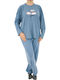 Fawn Winter Women's Pyjama Set Blue Raff