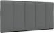 vidaXL Fabric Bed Headboard Cushion Dark Gray 1...