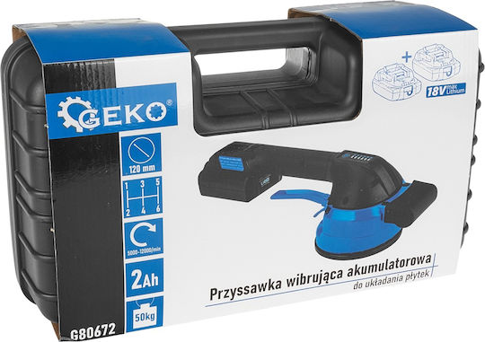 Cordless Vibrating Tile Ceramic Grout Vacuum 120 Mm 18 V Maximum Capacity 50 Kg Geko G80672
