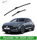Front Wiper Blade Set Hyundai I30 2020-2024 600mm 450mm Bosch Aerotwin 3398000103 24" & 18" 2 Pieces