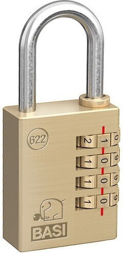 Basi Bronze Padlock Brass Combination 40mm 1pcs