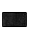 Douceur d'Intérieur Bath Mat Metropolis Black Velvet-Black Metal 45x75cm