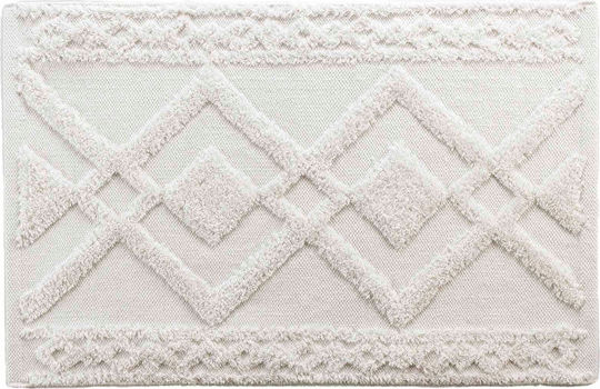 Douceur d'Intérieur Bath Mat Cotton Gladis Ecru 50x80cm