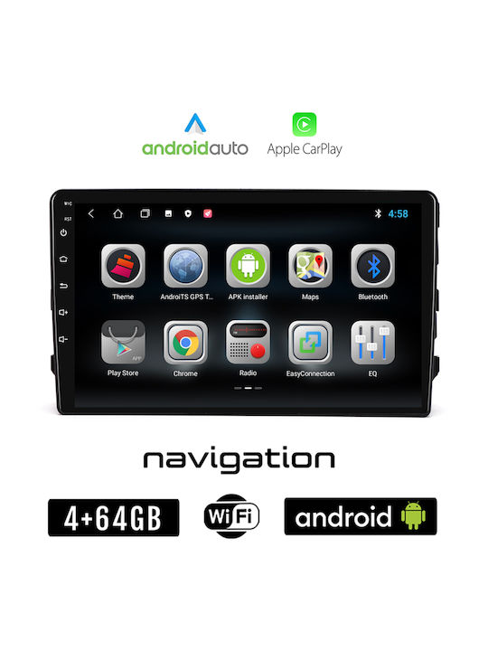Booma Ηχοσύστημα Αυτοκινήτου για Toyota Corolla 2013 2016 (Bluetooth/USB/WiFi/GPS/Apple-Carplay/Android-Auto) με Οθόνη Αφής 9"