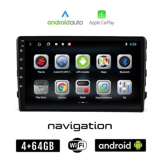 Booma Car Audio System for Toyota Corolla 2013 2016 (Bluetooth/USB/WiFi/GPS/Apple-Carplay/Android-Auto) with Touch Screen 9"