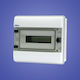 Surface Mounted Electrical Box Watertight IP65 Transparent 12pcs