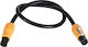 Globostar Spare Part Power Cable 75cm Length Male Female Powercon Connectors Outdoor 41035