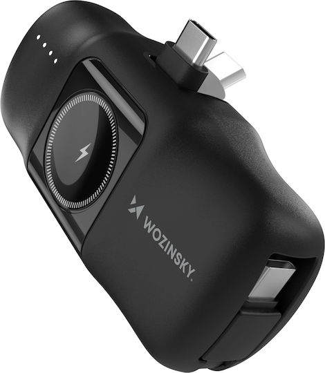 Wozinsky WF16-YCS Power Bank 5000mAh 15W με Θύρα USB-C Μαύρο