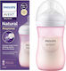Philips Plastic Baby Bottle Anti-colic with Silicone Teat for 1+ Months Pink 260ml