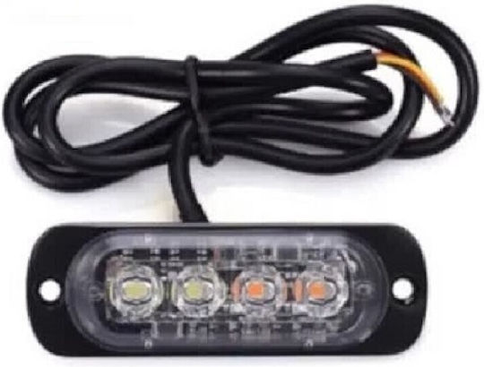 Car Side Lights Exterior 4 LED 2 Orange 2 Yellow Qyqp-0088