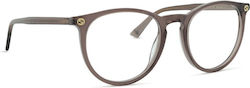 Gucci Damen Acetat Brillengestell Braun GG0027O...