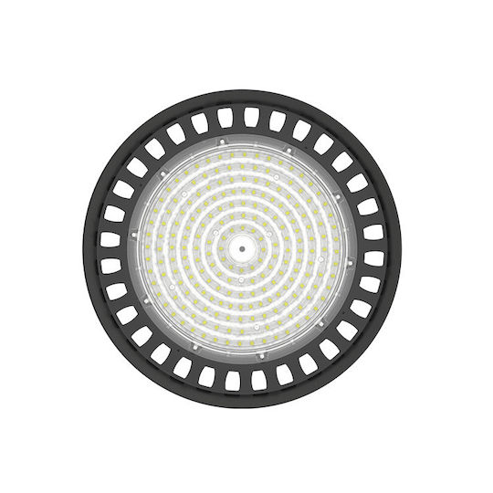 Elmark Boston200 Commercial Bell Light 200W Cool White with Built-in LED Black Ø308xH119cm