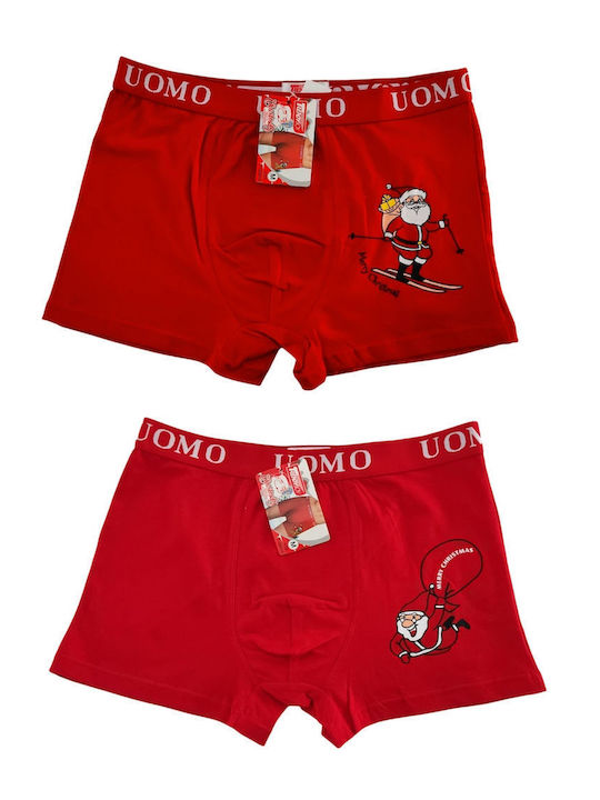 Uomo Slipuri pentru bărbați Red 2Pachet