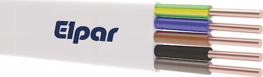 Elpar Καλώδιο Ρεύματος με Διατομή 5x2.5mm² 1m
