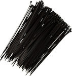 Mozos Pack of 100pcs Black Plastic Cable Ties 6296228