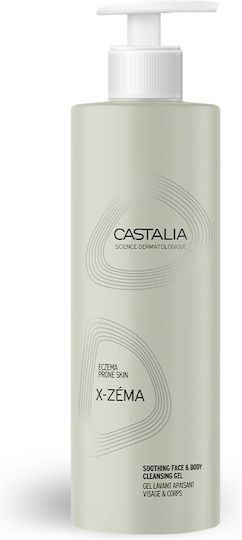 Castalia X-zema Beruhigendes Gesicht & Körper Schaumbad in Gel mit Kamille 400ml