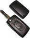 Foldable Car Key Shell with Blade with 2 Buttons Blade Ne72 for Peugeot