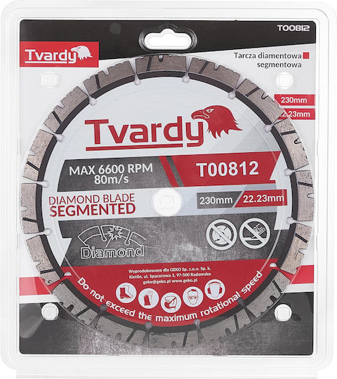 Segmented Diamond Disc 230 X 12 X 22.23 Mm Tvardy T00812