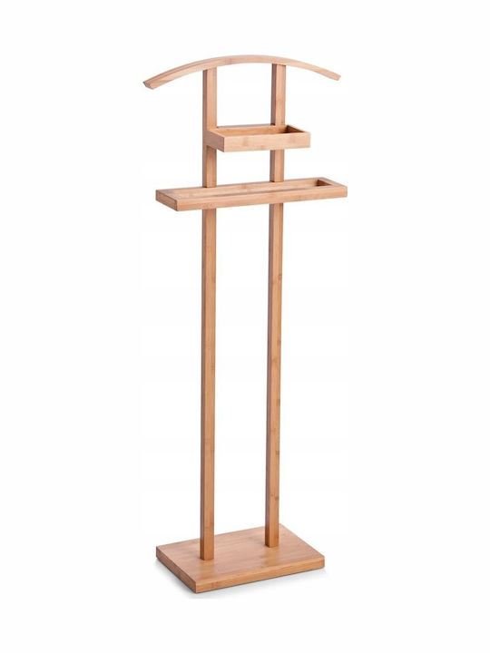 Zeller Floor Garment Rack made of Bamboo Beige 45x24x111cm